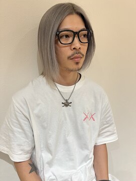 アンソメット 筑後店(UN SOMMET) メンズボブ　メンズウルフ　シルバーカラー　グレーカラー