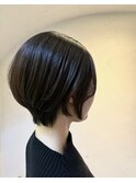 丸み大人ショートボブ/20代30代/