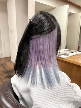 リリス(Ryllis) インナーカラー　ラベンダー×ペールブルー