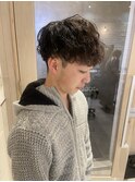 メンズ刈り上げマッシュパーマ
