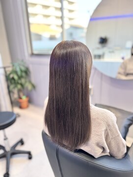 ブルー(Blue) 赤み消しグレージュ×髪質改善トリートメント【hair&spa Blue】