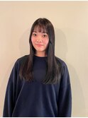 【黒髪/ロング/ストレート】