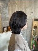 レイヤーボブ/縮毛矯正/オン眉バング