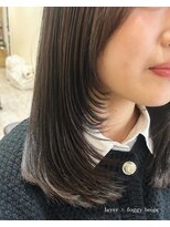 ラボヌールヘアーノーブル 新越谷店(La Bonheur hair noble)&nbsp;レイヤーカット＆オリーブアッシュカラー