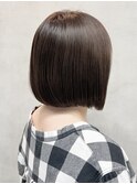 白髪ぼかし/ミニウルフ/チェリーブラウン/ホワイトグレージュ183