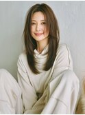 ☆ホワイトグレージュミニウルフデジタルパーマチェリーブラウン