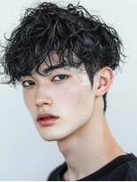 ロディーナ 大口 新子安(rodina)&nbsp;ニュアンスパーマ×メンズ/眉毛/韓国/ブリーチ/パーマ/ブリーチ