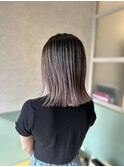 【下田】ピンクラベンダーバレイヤージュ切りっぱなし