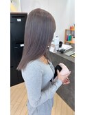 " 透け感抜群" ダブルカラー ミルクティーピンクベージュ