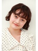 ふんわり柔らかカールでつくるガーリーショートボブ