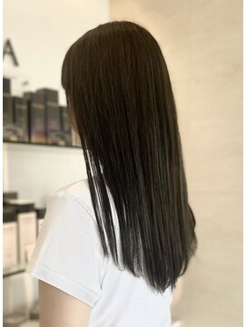 ヒビカ(HIBIKA) 透明感 カーキブラウン ストレート