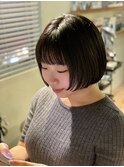 前上がりミニボブ