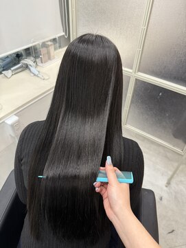 マーシュ 梅田(marshu) 髪質改善ストレート/MAHOこだわりの質感再生カラー♪