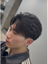 フィフスパーク(fifth PARK) 渋谷men's微分けフェザーパーマfifthセンターパートメンズカット