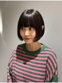 簡単スタイリング☆顔周りレイヤー×まとまるボブ