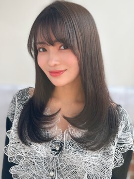 エニー 栄(Any) 韓国レイヤー×グレージュ