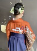 成人式ヘア/卒業式ヘア/タイトアレンジ/シニヨン