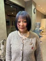 ブレスシイ 大阪梅田(brace SII)&nbsp;レイヤーボブ　アクアブルールーツカラー