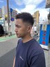 「会話少なめ」【LEO指名限定】メンズデザインカット+ショート炭酸スパ ¥5500