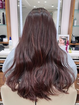 ピークアブー アヴェダ ギンザシックス(PEEK-A-BOO AVEDA GINZASIX) 【艶ピンクカラー】ピンクブラウン モーヴピンク ◆