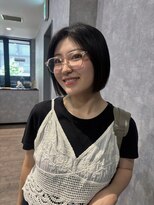 ルル(Lulu)&nbsp;切りっぱなしボブスタイル透明感カラー