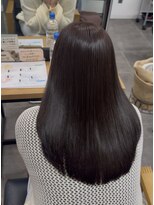 クワイア 川崎店(0choir)&nbsp;黒髪 メルティカラー ウルフミディ シースルーバング 川崎