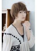 大人かわいいバレイヤージュとろみワンカールノーブルショート