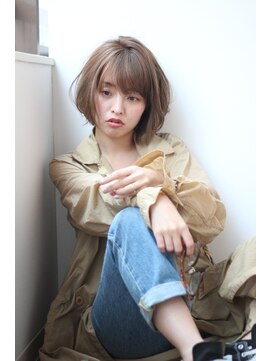 リブ(Live) モスブルージュカラーのボブ【Live/久米川】