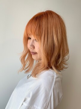 スティル ヘアアンドアイラッシュ(STILL hair&eyelash) 【STILLが叶える…】オレンジ×ミディアム