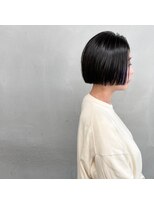 タグ(#tag)&nbsp;#ミニボブ×ディープブルーカラー