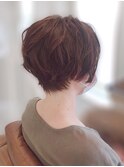 20代30代40代大人可愛い小顔ハンサムショートくせ毛風パーマ