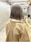ミルクティーベージュケアブリーチダブルカラーハイライト