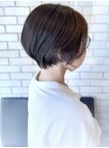 大人丸みショート×艶感オーガニックカラー
