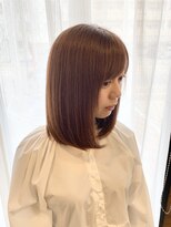 ヘアースペースシャルム (HAIR SPACE Charme) ～髪質改善～　ラベンダーブラウン　艶感ボブ