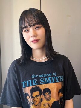 アンバースデー(UNBIRTHDAY) ブルーブラックアッシュグレー/黒髪暗髪ツヤボブ【HIYORI】