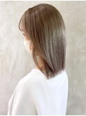 グレージュボブ_チェリーブラウンフェミニンロング_ba374272