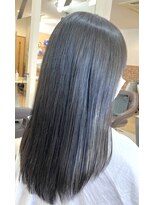 カットハウス はさみの部屋&nbsp;セミロング/ローレイヤー/縮毛矯正/黒髪/流しバング