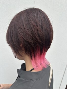 リミックスヘアー(Re:mix hair) ショートウルフ×インナーピンク