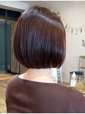 ミルティ☆miniボブ×縮毛矯正×ピンクブラウン