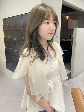 ヘアー アイス ルーチェ(HAIR ICI LUCE) オリーブベージュ オリーブグレージュ ブリーチなしカラー/林