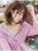 シースルーバングレイヤーカットロングウルフc6大宮20代30代40代