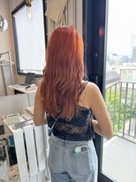 ロカ 表参道(loka)&nbsp;ブリーチ/アプリコットオレンジ[表参道/ブリーチ/ハイライト]Mai