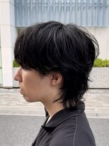 オーガニック アトリエ 大宮(organic+atelier)&nbsp;韓国風センターパートマッシュウルフニュアンスフェザーパーマ