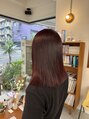 ポートヘアサロン(PORT HAIR SALON)&nbsp;ブリーなしダブルカラーで深みのある赤に！