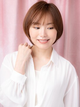 カバーヘア ブリス 上尾西口店(COVER HAIR bliss) ステップボーンカット艶感マッシュショートY上尾30代40代50代