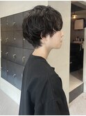 ニュアンスパーマ/マッシュショート/上田