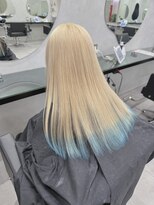 プライズ 成増店(prize)&nbsp;ホワイトブロンドエンドカラーブルーカラー成増