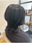 大人可愛いクラゲヘアーくびれレイヤーカットミディアムスタイル