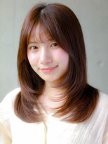 ガリカ シーム(Gallica/SEAM)&nbsp;【YUI】シースルーバング×内巻きレイヤー×透明感ブラウン