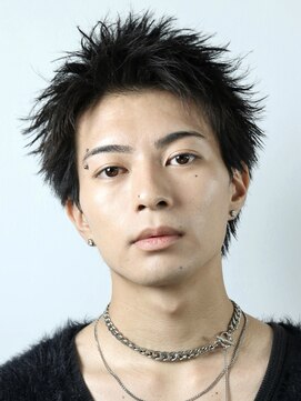 クロト 福岡本店(KUROT) 黒髪スパイキーショート